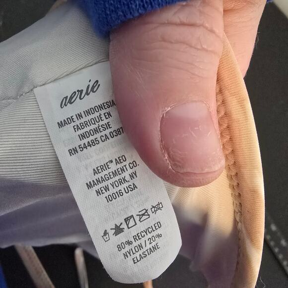 Aerie Women's Cheetah Animal‎ Print Scoop Longline Bikini Top Size Medium - Picture 8 of 11